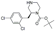 (S)-2-(2,4-DICHLORO-BENZYL)-PIPERAZINE-1-CARBOXYLIC ACID TERT-BUTYL ESTER Struktur