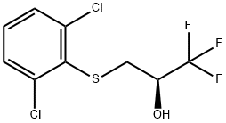 (2R)-3-[(2,6-DICHLOROPHENYL)SULFANYL]-1,1,1-TRIFLUORO-2-PROPANOL Struktur