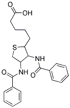 5-[3,4-BIS(BENZOYLAMINO)TETRAHYDRO-2-THIENYL]PENTANOIC ACID Struktur