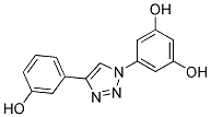 5-(4-(3-HYDROXYPHENYL)-1H-1,2,3-TRIAZOL-1-YL)BENZENE-1,3-DIOL Struktur