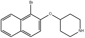 4-[(1-BROMO-2-NAPHTHYL)OXY]PIPERIDINE Struktur