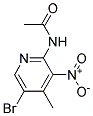 N-(5-BROMO-4-METHYL-3-NITROPYRIDIN-2-YL)ACETAMIDE Struktur