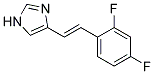 4-[2-(2,4-DIFLUORO-PHENYL)-VINYL]-1H-IMIDAZOLE Struktur