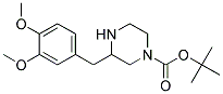 3-(3,4-DIMETHOXY-BENZYL)-PIPERAZINE-1-CARBOXYLIC ACID TERT-BUTYL ESTER Struktur