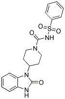 4-(2-OXO-2,3-DIHYDRO-1H-BENZIMIDAZOL-1-YL)-N-(PHENYLSULFONYL)PIPERIDINE-1-CARBOXAMIDE Struktur