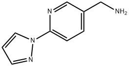 [6-(1H-PYRAZOL-1-YL)PYRIDIN-3-YL]METHYLAMINE Structure