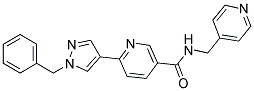 6-(1-BENZYL-1H-PYRAZOL-4-YL)-N-(PYRIDIN-4-YLMETHYL)NICOTINAMIDE Struktur