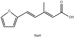 SODIUM, (2E,4E)-5-FURAN-2-YL-3-METHYL-PENTA-2,4-DIENOATE Struktur