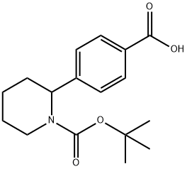 4-(1-(TERT-BUTOXYCARBONYL)PIPERIDIN-2-YL)BENZOIC ACID Struktur