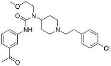 N'-(3-ACETYLPHENYL)-N-(1-[2-(4-CHLOROPHENYL)ETHYL]PIPERIDIN-4-YL)-N-(2-METHOXYETHYL)UREA Struktur