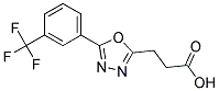 3-[5-[3-(TRIFLUOROMETHYL)PHENYL]-1,3,4-OXADIAZOL-2-YL]PROPANOIC ACID Struktur