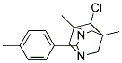 6-CHLORO-5,7-DIMETHYL-2-(4-METHYLPHENYL)-1,3-DIAZATRICYCLO[3.3.1.1(3,7)]DECANE Struktur