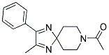 8-ACETYL-2-METHYL-3-PHENYL-1,4,8-TRIAZASPIRO[4.5]DECA-1,3-DIENE Struktur