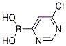 6-CHLOROPYRIMIDIN-4-YL-4-BORONIC ACID Struktur