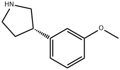 (S)-3-(3-METHOXYPHENYL)PYRROLIDINE HYDROCHLORIDE Struktur