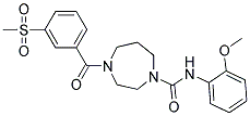 N-(2-METHOXYPHENYL)-4-[3-(METHYLSULFONYL)BENZOYL]-1,4-DIAZEPANE-1-CARBOXAMIDE Struktur