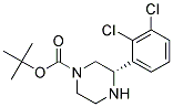 (S)-3-(2,3-DICHLORO-PHENYL)-PIPERAZINE-1-CARBOXYLIC ACID TERT-BUTYL ESTER Struktur