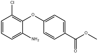 METHYL 4-(2-AMINO-6-CHLOROPHENOXY)BENZOATE Struktur