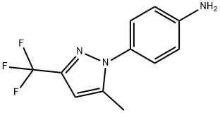 4-(5-METHYL-3-(TRIFLUOROMETHYL)-1H-PYRAZOL-1-YL)ANILINE Struktur