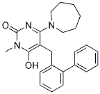 4-AZEPAN-1-YL-5-BIPHENYL-2-YLMETHYL-6-HYDROXY-1-METHYL-1H-PYRIMIDIN-2-ONE Struktur