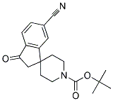 TERT-BUTYL 6-CYANO-3-OXO-2,3-DIHYDROSPIRO[INDENE-1,4'-PIPERIDINE]-1'-CARBOXYLATE Struktur