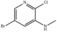 (5-BROMO-2-CHLORO-PYRIDIN-3-YL)-METHYL-AMINE Struktur