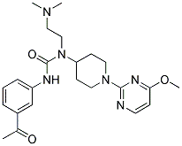 N'-(3-ACETYLPHENYL)-N-[2-(DIMETHYLAMINO)ETHYL]-N-[1-(4-METHOXYPYRIMIDIN-2-YL)PIPERIDIN-4-YL]UREA Struktur