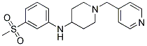 N-[3-(METHYLSULFONYL)PHENYL]-1-(PYRIDIN-4-YLMETHYL)PIPERIDIN-4-AMINE Struktur