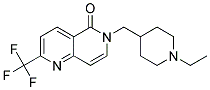 6-[(1-ETHYLPIPERIDIN-4-YL)METHYL]-2-(TRIFLUOROMETHYL)-1,6-NAPHTHYRIDIN-5(6H)-ONE Struktur