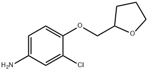 3-CHLORO-4-(TETRAHYDRO-2-FURANYLMETHOXY)ANILINE Struktur