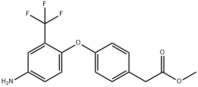 METHYL 2-(4-[4-AMINO-2-(TRIFLUOROMETHYL)PHENOXY]-PHENYL)ACETATE Struktur