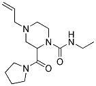 4-ALLYL-N-ETHYL-2-(PYRROLIDIN-1-YLCARBONYL)PIPERAZINE-1-CARBOXAMIDE Struktur