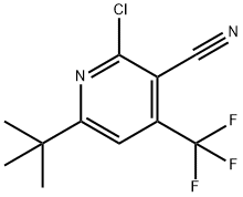 6-TERT-BUTYL-2-CHLORO-4-(TRIFLUOROMETHYL)NICOTINONITRILE Struktur