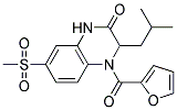 4-(2-FUROYL)-3-ISOBUTYL-7-(METHYLSULFONYL)-3,4-DIHYDROQUINOXALIN-2(1H)-ONE Struktur