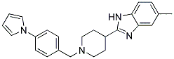 5-METHYL-2-(1-[4-(1H-PYRROL-1-YL)BENZYL]PIPERIDIN-4-YL)-1H-BENZIMIDAZOLE Structure