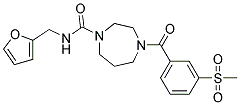 N-(2-FURYLMETHYL)-4-[3-(METHYLSULFONYL)BENZOYL]-1,4-DIAZEPANE-1-CARBOXAMIDE Struktur