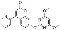 7-((4,6-DIMETHOXYPYRIMIDIN-2-YL)OXY)-4-(PYRIDIN-2-YL)-1-BENZOPYRAN-2-ONE Struktur