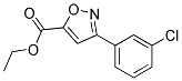 3-(3-CHLORO-PHENYL)-ISOXAZOLE-5-CARBOXYLIC ACID ETHYL ESTER Struktur