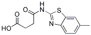 4-((6-METHYL-1,3-BENZOTHIAZOL-2-YL)AMINO)-4-OXOBUTANOIC ACID Struktur