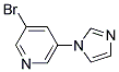 3-BROMO-5-IMIDAZOL-1-YL-PYRIDINE Struktur