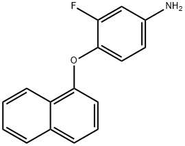 3-FLUORO-4-(1-NAPHTHYLOXY)ANILINE Struktur