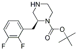 (S)-2-(2,3-DIFLUORO-BENZYL)-PIPERAZINE-1-CARBOXYLIC ACID TERT-BUTYL ESTER Struktur