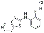 N-(2-FLUOROPHENYL)[1,3]THIAZOLO[4,5-C]PYRIDIN-2-AMINE HYDROCHLORIDE Struktur