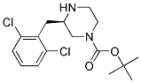 (R)-3-(2,6-DICHLORO-BENZYL)-PIPERAZINE-1-CARBOXYLIC ACID TERT-BUTYL ESTER Struktur