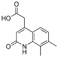 (7,8-DIMETHYL-2-OXO-1,2-DIHYDROQUINOLIN-4-YL)ACETIC ACID Struktur