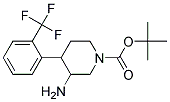 TERT-BUTYL 3-AMINO-4-(2-(TRIFLUOROMETHYL)PHENYL)PIPERIDINE-1-CARBOXYLATE Struktur