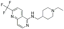 N-[(1-ETHYLPIPERIDIN-4-YL)METHYL]-2-(TRIFLUOROMETHYL)-1,6-NAPHTHYRIDIN-5-AMINE Struktur