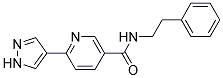 N-(2-PHENYLETHYL)-6-(1H-PYRAZOL-4-YL)NICOTINAMIDE Struktur