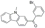 (3-BROMO-PHENYL)-(9-METHYL-9H-CARBAZOL-2-YL)-METHANONE Struktur