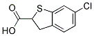 6-CHLORO-2,3-DIHYDRO-1-BENZOTHIOPHENE-2-CARBOXYLIC ACID Struktur
